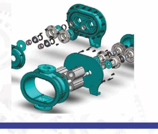 Aqua culture blower exploded view
